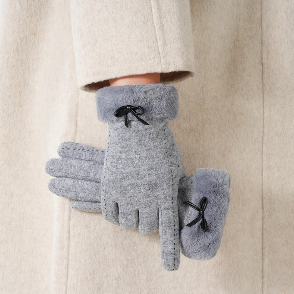Wool Glove Lined - Sarung Tangan Berlapis Bulu Domba Imitasi,